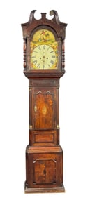 19th C Mahogany Grandfather Clock