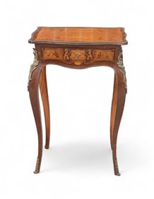 French & Bronze End Table