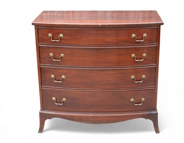 Mahogany Bow Front Dresser 18th C Style