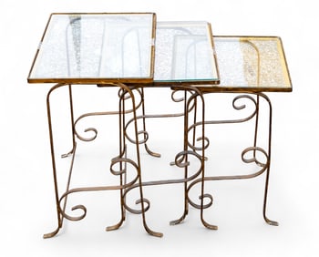 Iron & Glass Nesting Tables