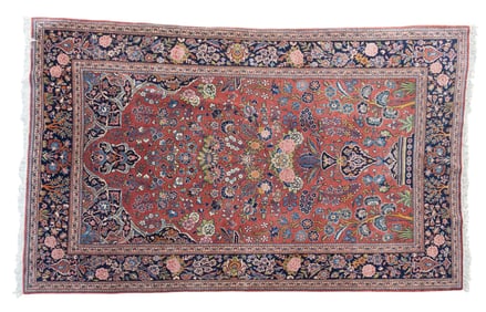 Floral Motif Rug, Vase Imagery****