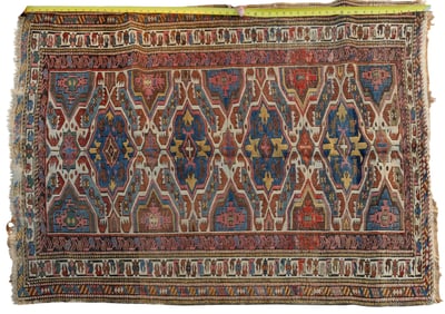 Antique Kurdish Wool Rug