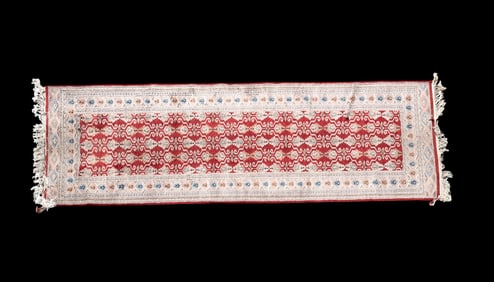 Hand-Knotted Bokhara Jaldar Runner