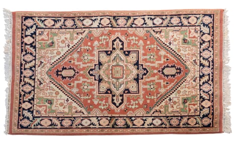 Handmade Vintage Persian Heriz Rug