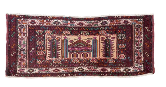 Wool Hand-Knotted Afghan Rug