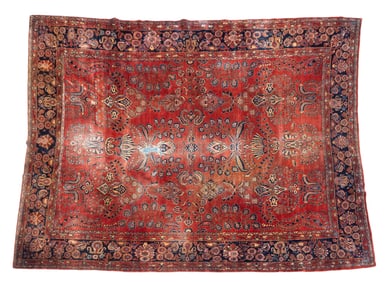 Large Antique Sarouk Rug