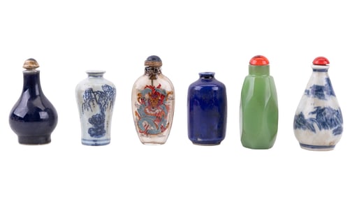 Glass and Porcelain Snuff Bottles
