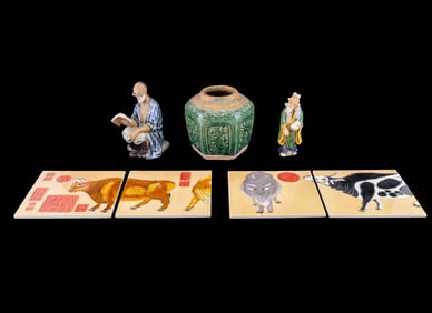 Chinese Jar, Mudmen Figurines, Xi'an Art Tiles