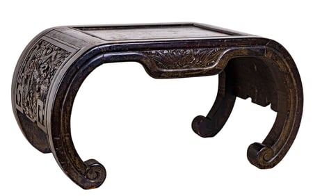 Chinese Carved Kang Table / Bench