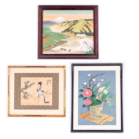 Japanese Wood Blocks and Art (3pcs)