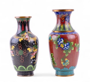 Chinese Cloisonne Vases (2)