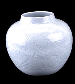 Celadon Incised Porcelain Jar