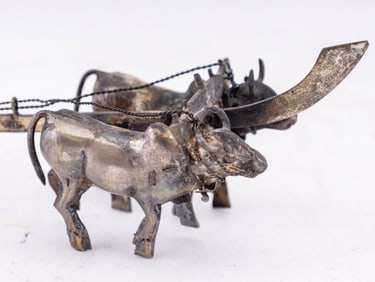 Chinese Miniature Figural Silver Sculpture