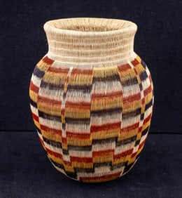 Wounaan Rainforest Woven Basket, Mid 20th C