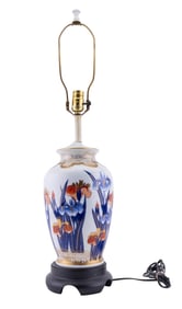 Imari Style Porcelain Lamp