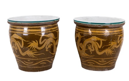 Chinese Dragon Egg Koi Pond Planters