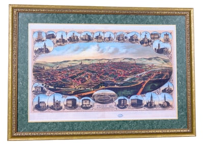 York Pa Map, Facsimile of a 1879 Map