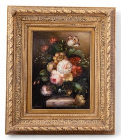 Signed O/C Floral Still Life