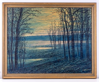 Watercolor Landscape Signed T. Jonson