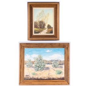 Framed Landscape Oil Paintings