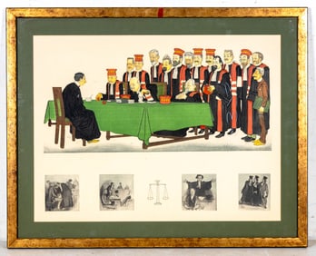 Adrien Barrere French Lithograph