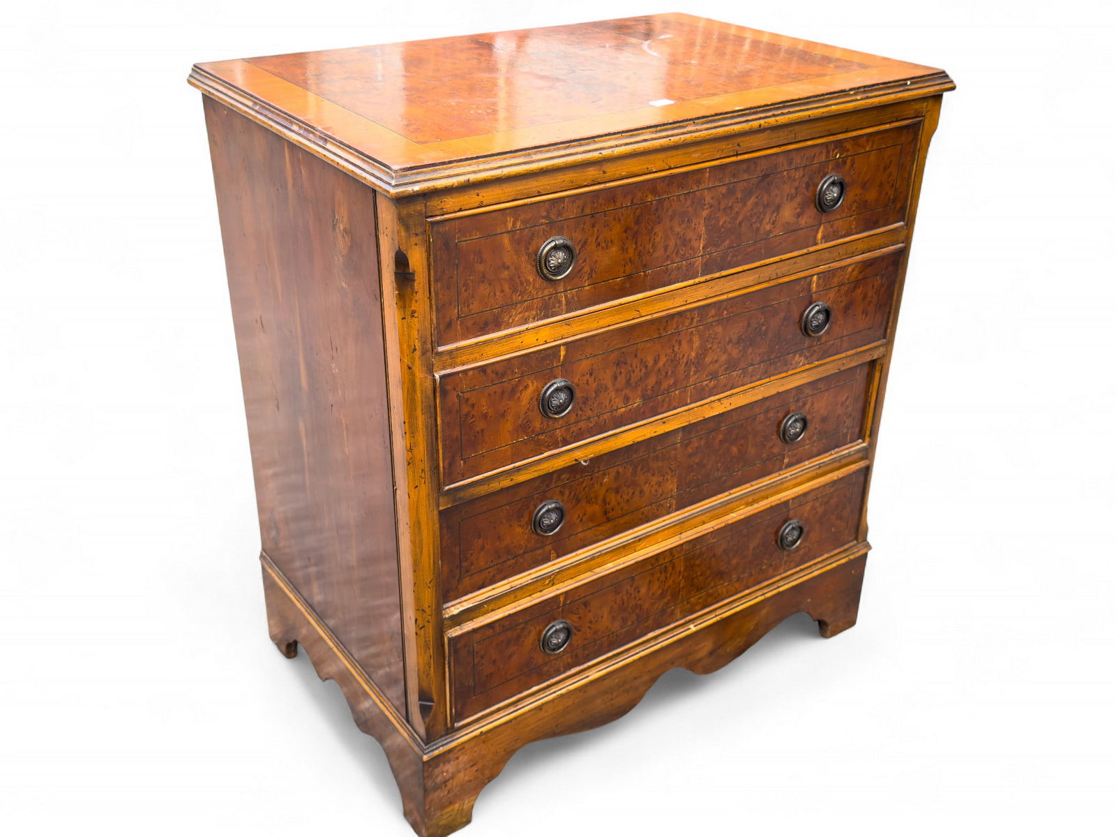 Bench Made Bachelor Chest Burl Elm (1 of 5)