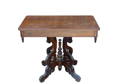 Victorian Walnut Accent Table