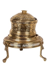 Turkish Brass Footed Brazier, Large