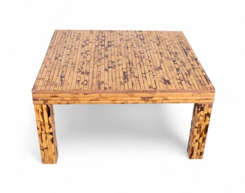 Unusual Bamboo Card Table