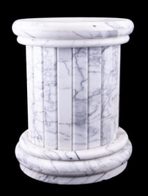 White Marble Short Pedestal