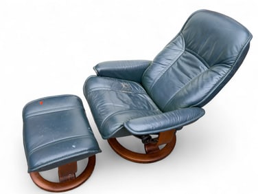 Ekornes Stressless Recliner & Ottoman