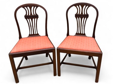 19th C Transitional Hepplewhite Period Chairs (pr)