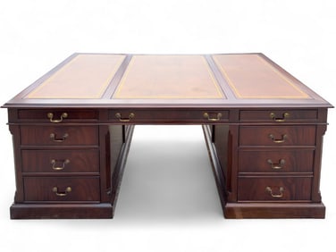Crotch Grain Mahogany Partners Desk
