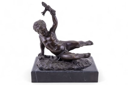 Bronze Sculpture of David w/ Sling