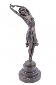 Bronze Sculpture "Dancer" Signed Colinet
