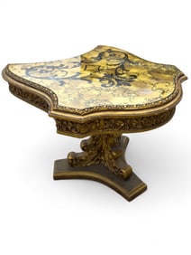 Hollywood Regency Gilt Accent Table