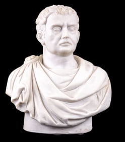 Carved Marble Bust of Brutus