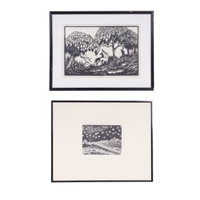 Signed B&W Prints w/ 1990 Tony Rosati