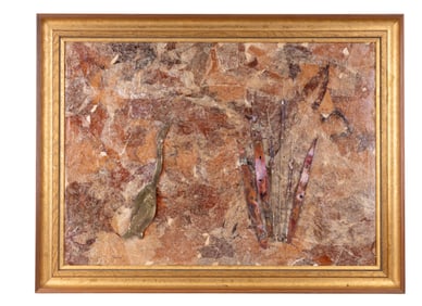 Mixed Media Signed Art by Snow, Framed