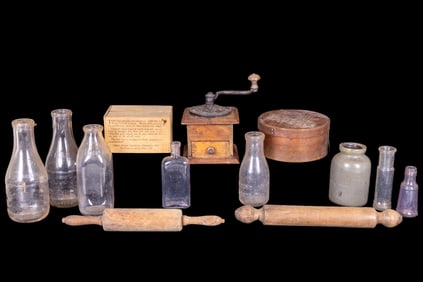 19/20C Grinder, Band Box, Bottles, Pins