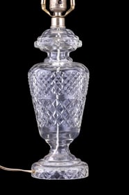 Cut Crystal Table Lamp Attr. Waterford