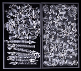 Cut Crystal Chandelier Pendalogues