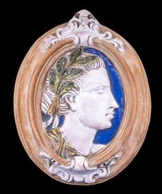 Antique Cameo Plaque of Roman Emperor