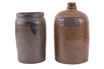 Stoneware Lot, Including Baltimore Advertising Jug