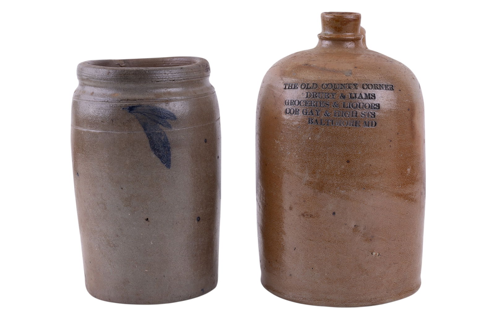 Stoneware Lot, Including Baltimore Advertising Jug (1 of 10)