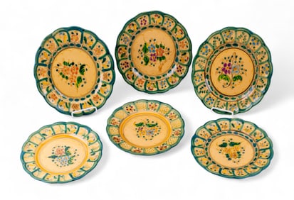 Vintage Gonfer Puente Spanish Majolica Plates