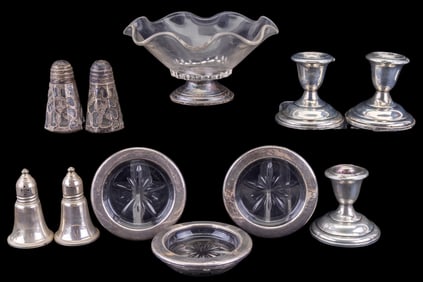 Weighted Sterling Silver Table Ware Group