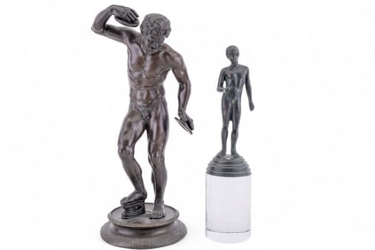 Bronze Satyr w/ Cymbals, and Smaller Bronze