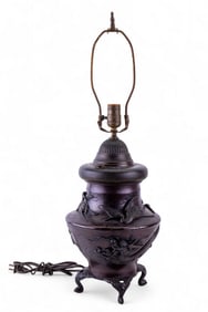 Bradley & Hubbard Japanese Bronze Lamp