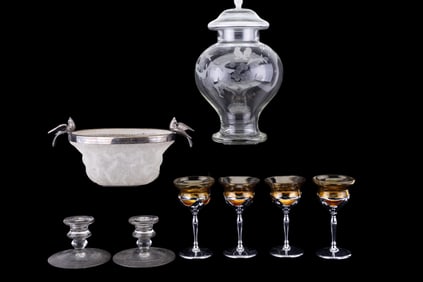 Farberware Cordials and Vintage Glass Vessels